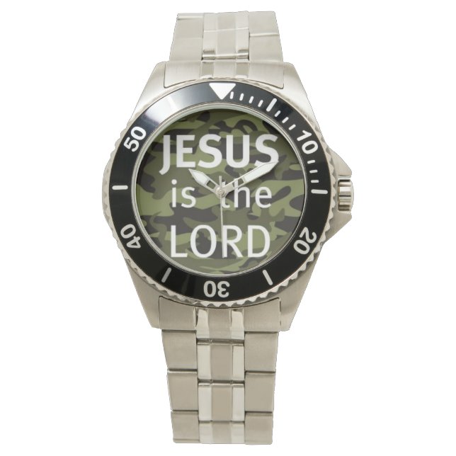 Reloj De Pulsera Relógio "JESUS is the LORD" (Anverso)