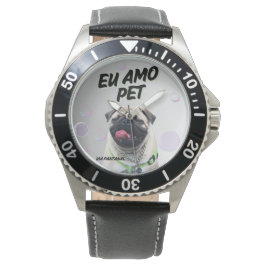 Reloj De Pulsera Relógio Masculino Preto Aço Inoxidável Pet
