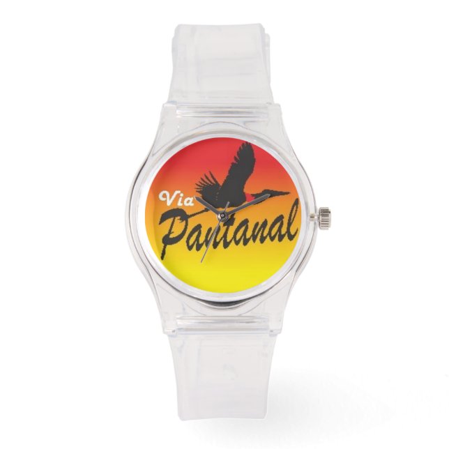 Reloj De Pulsera Relogio Pulseira de silicone transparente (Anverso)