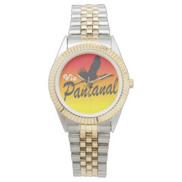 Reloj De Pulsera Relógio Unissex  em Dois Tons Via Pantanal