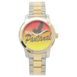 Reloj De Pulsera Relógio Unissex Oversized com Bracelete em Dois To