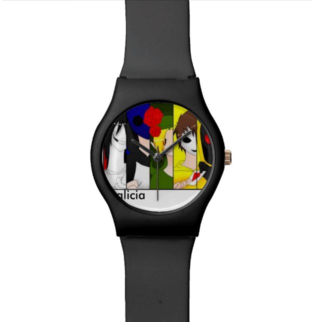 Reloj De Pulsera reloj/artículo del creepypasta (De cerca)