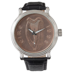 RELOJ DE PULSERA ¡RELOJ IRLANDÉS FRESCO ESTUPENDO DE LA MONEDA!