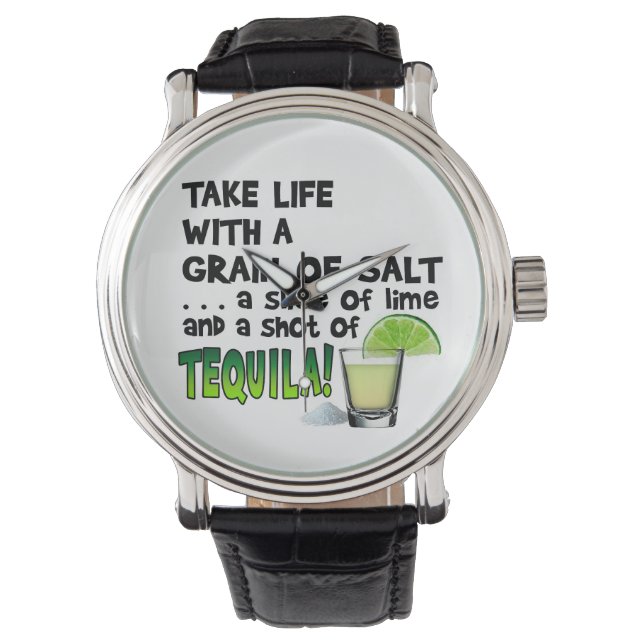 RELOJ DE PULSERA ¡RELOJES - VIDA, LIMA, SAL, TEQUILA! (Anverso)