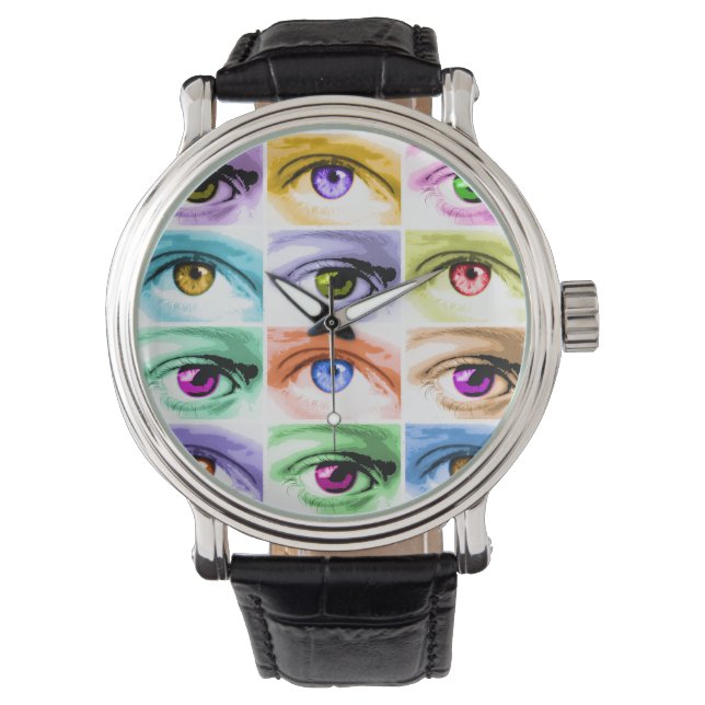 RELOJ DE PULSERA RELOJOS - ARTE POP DE OJOS (Anverso)