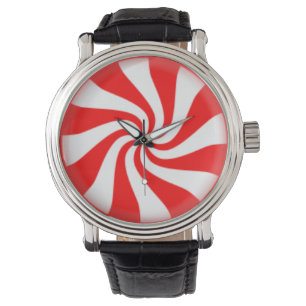Reloj De Pulsera Remolino del caramelo de hierbabuena