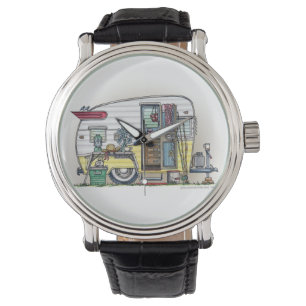 Reloj De Pulsera Remolque de campista de Shasta rv