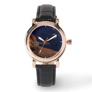 Reloj De Pulsera Rendición artística de The Insight Lander.