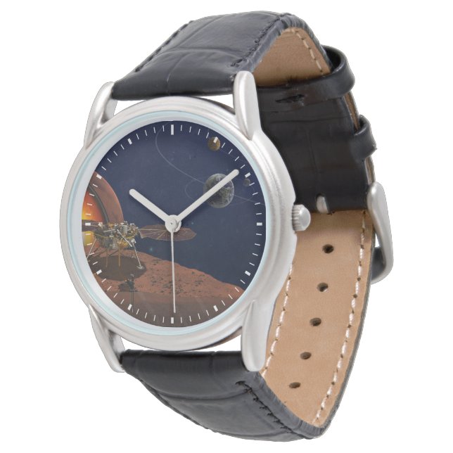 Reloj De Pulsera Rendición artística de The Insight Lander. (Angular)