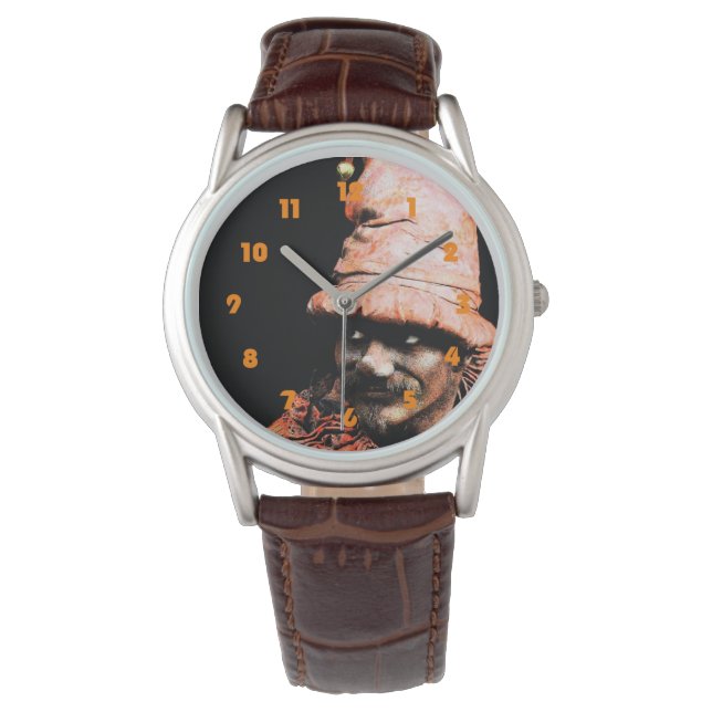 Reloj De Pulsera Rendimiento en la calle 2 Números de grasa Naranja (Anverso)