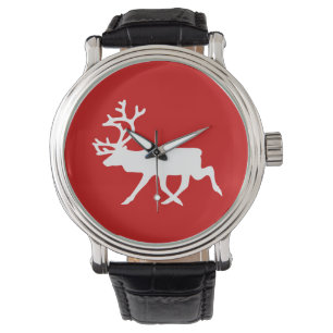 Reloj De Pulsera Reno blanco / Silhouette Caribou