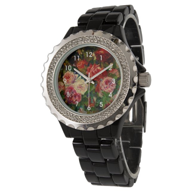 Reloj De Pulsera Renoir - Rosas (Angular)