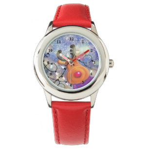 Reloj De Pulsera Renos felices - Navidades