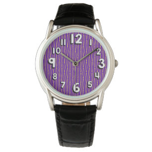 Reloj De Pulsera Repetición geométrica de Mardi Gras