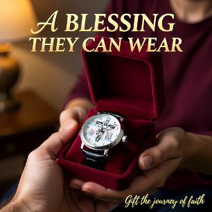Reloj De Pulsera Representación de Jesús en la cruz