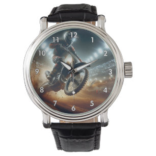 Reloj De Pulsera Representación digital de la competencia MotoCross