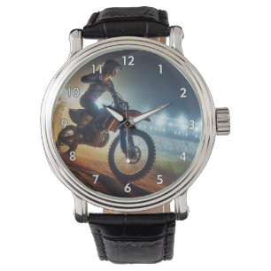 Reloj De Pulsera Representación digital de la competencia MotoCross