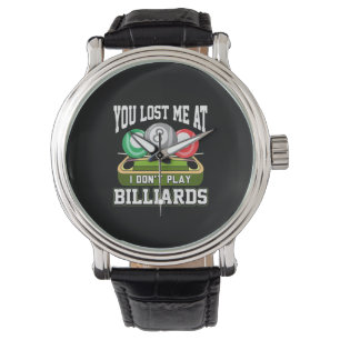 Reloj De Pulsera Reproductor de Billiards Me Perdiste En Billiard