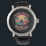 Reloj De Pulsera Requiere recarga de verano de profesores en la esc<br><div class="desc">Recarga De Verano De Maestros Necesaria El Último Día De La Escuela</div>