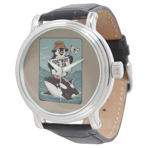 Reloj De Pulsera Resistir Activismo de Pingüino Protesta Vintage 