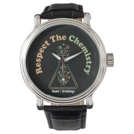 Reloj De Pulsera Respetar La Química Retro Botánica Ciencia