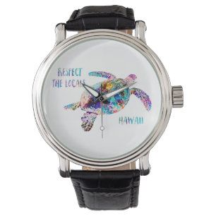 Reloj De Pulsera Respeto a la cita de la tortuga marina local