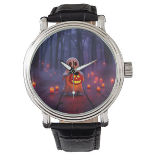 Reloj De Pulsera Resplandor Fantasmagórico Realista 🎃 Magia de Hal