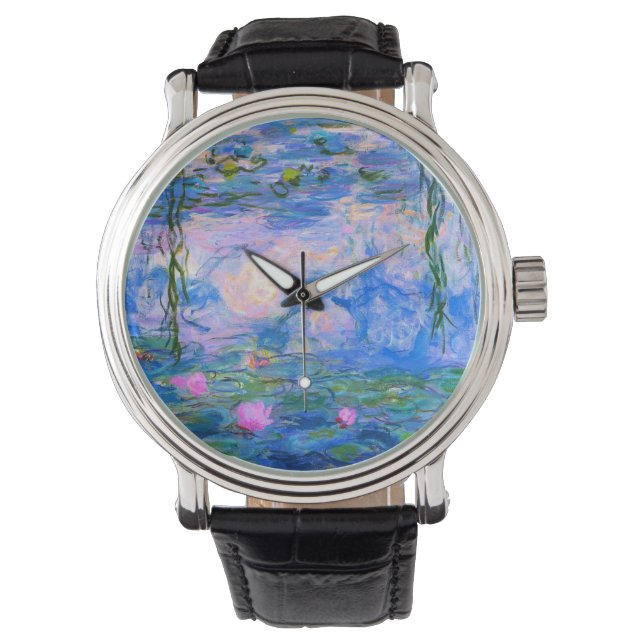 Reloj De Pulsera Restauración de Water Lilies Claude Monet (Anverso)
