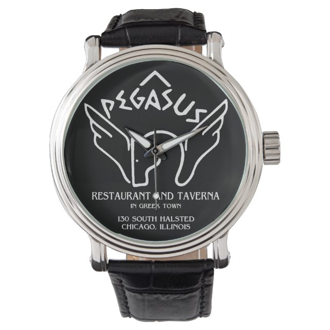 Reloj De Pulsera Restaurante Pegasus y Taverna, Chicago, IL (Anverso)