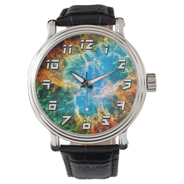 Reloj De Pulsera Restos de Supernova de la Nebulosa del Cangrejo Fo (Anverso)