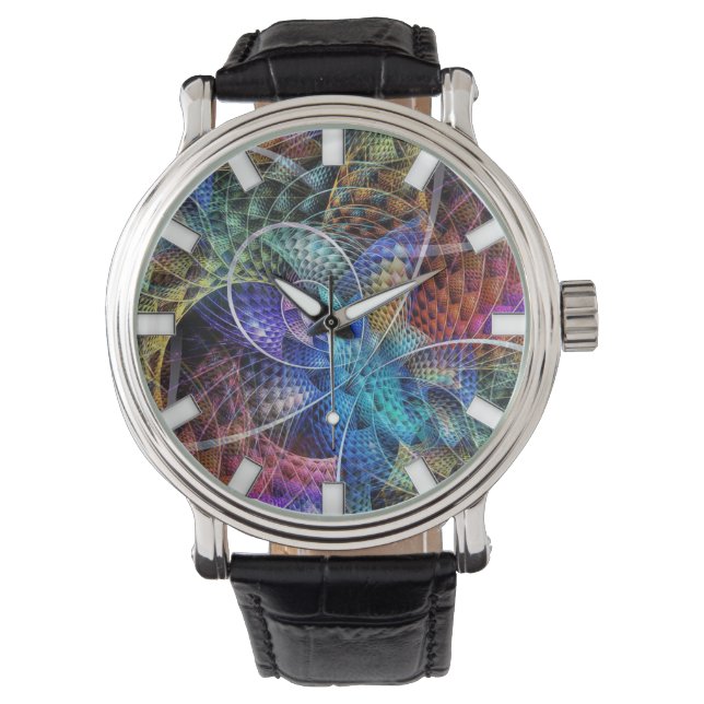 Reloj De Pulsera Resumen Apofisis Fractal X (Anverso)