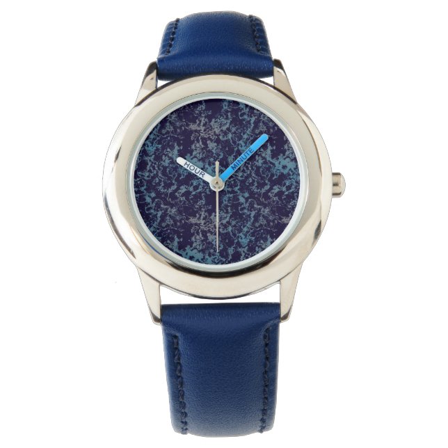 Reloj De Pulsera Resumen azul (Anverso)