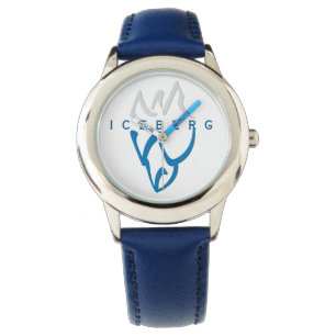 Reloj De Pulsera Resumen azul personalizado Iceberg Inspirador