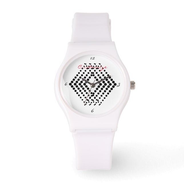 Reloj De Pulsera Resumen Casta Pulsante de media tonalidad (Anverso)