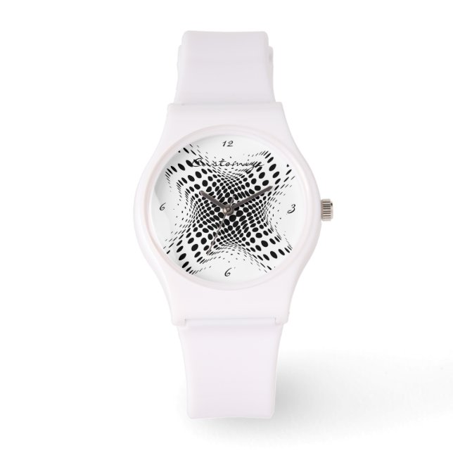 Reloj De Pulsera Resumen Círculos de semitono X Thunder_Cove (Anverso)