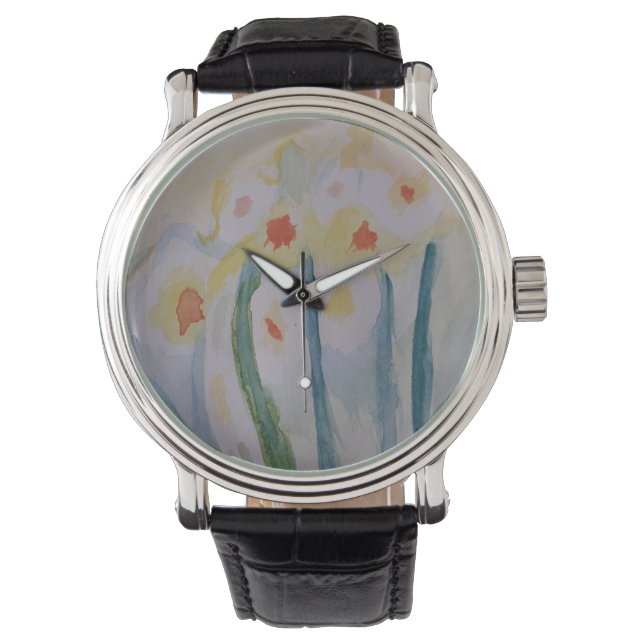 Reloj De Pulsera Resumen Daffodils (Anverso)