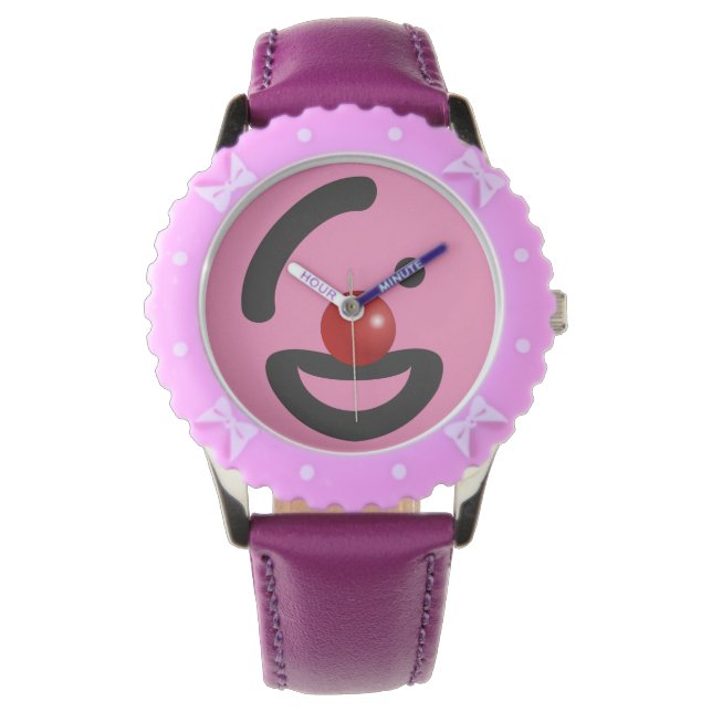 Reloj De Pulsera Resumen de arte Niños Payasos (Anverso)