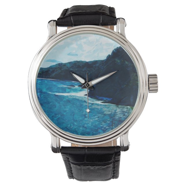 Reloj De Pulsera Resumen De Bay On The Road To Hana Maui (Anverso)