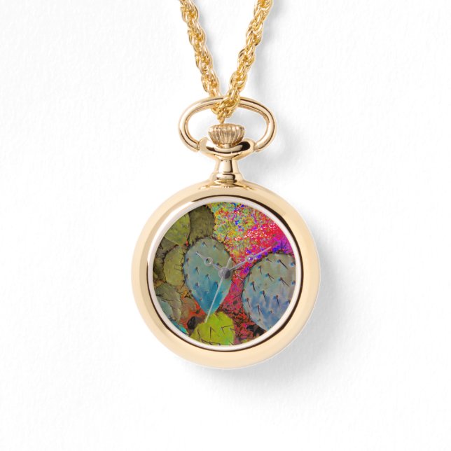 Reloj De Pulsera Resumen de Cactus Suculentos del Suroeste del Desi (Anverso)