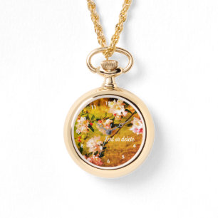 Reloj De Pulsera Resumen De Flores De Color Rosa Y Blanco Primavera