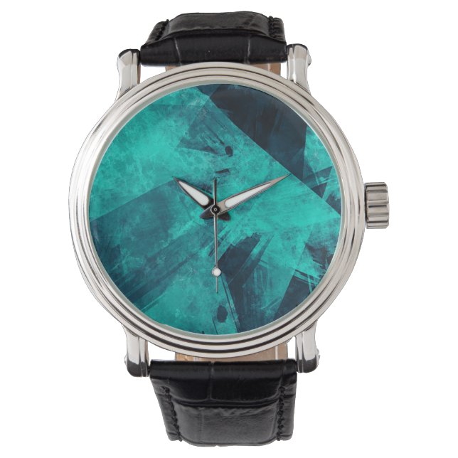 Reloj De Pulsera Resumen de Guay: arte azul incierto (Anverso)