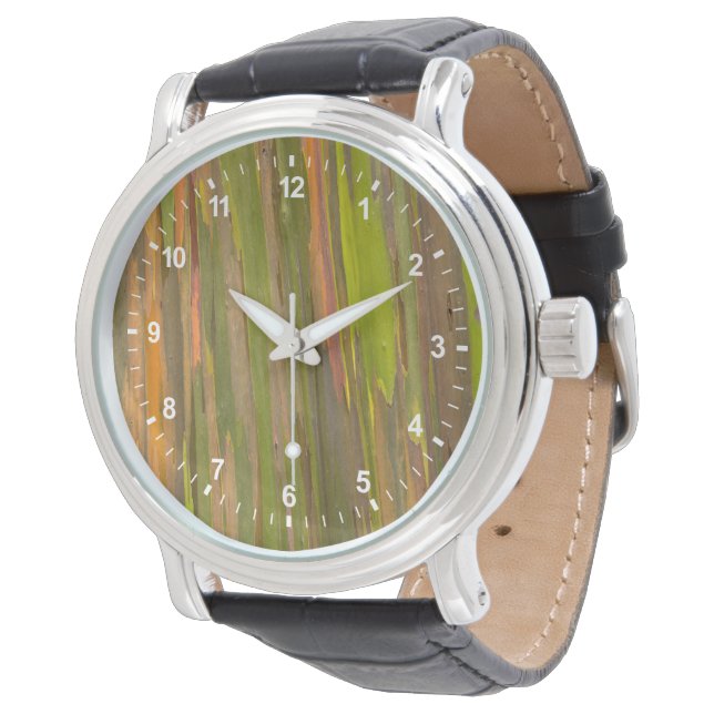Reloj De Pulsera Resumen De La Barca De Eucalyptus (Angular)