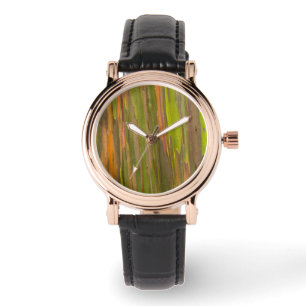 Reloj De Pulsera Resumen de la corteza de eucalipto