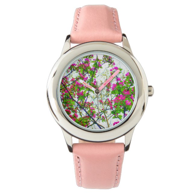 Reloj De Pulsera "Resumen de la flor de cerezo" (Anverso)