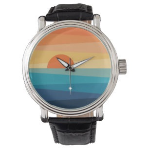 Reloj De Pulsera Resumen de la salida solar geométrica