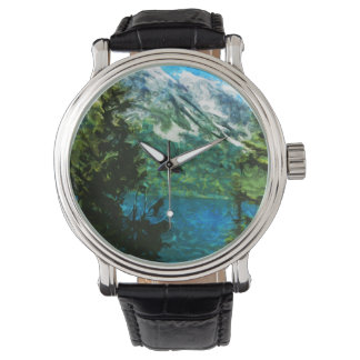 Reloj De Pulsera Resumen de las montañas Wyoming Grand Teton