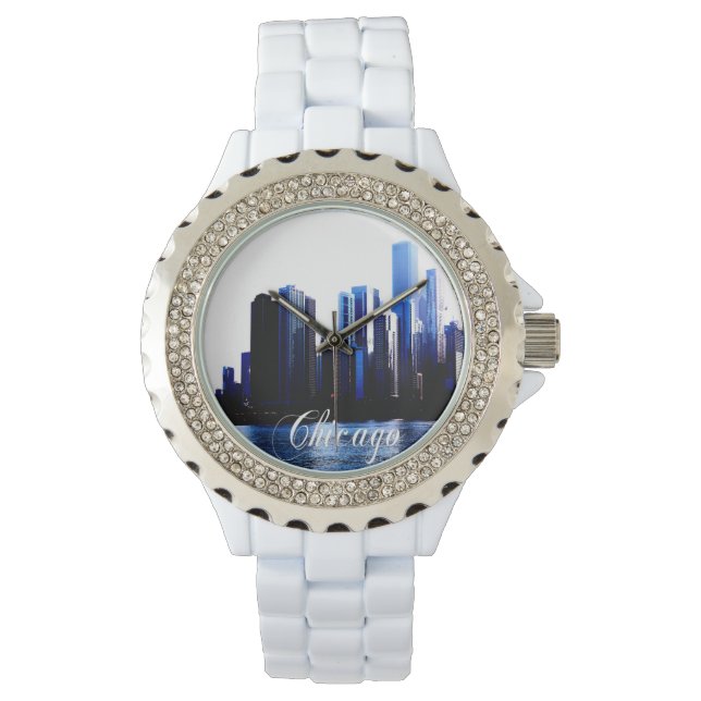 Reloj De Pulsera Resumen de los efectos en el centro de Chicago (Anverso)