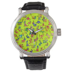 Reloj De Pulsera Resumen de mosaicos de patrones de animales