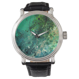 Reloj De Pulsera Resumen de ruido verde