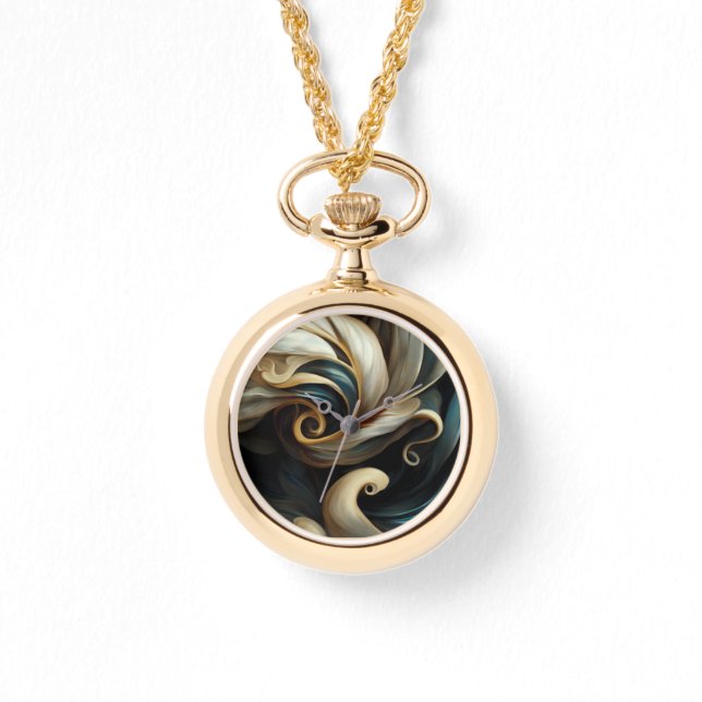 Reloj De Pulsera Resumen de Swirls 4 (Anverso)